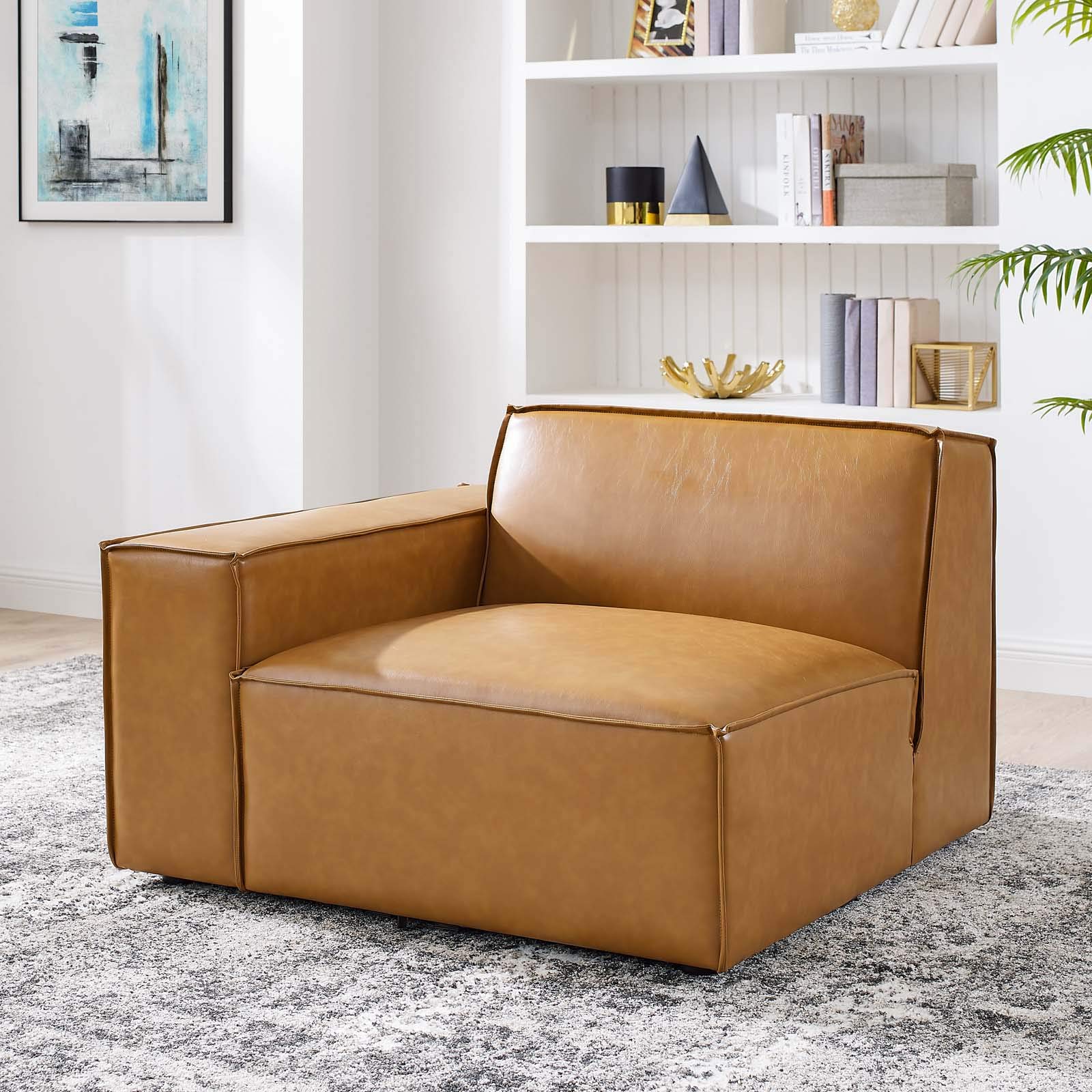 Modway Restore Vegan Leather Sectional Sofa - 40.5
