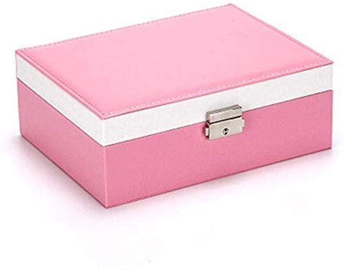 YF-CHEN Jewelry Organizer Box - Pink Earring Necklace Ring Storage Holder for European Style Jewelry Display | Perfect for Travel, Home & Gift Giving