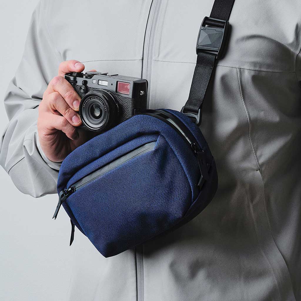 Go Sling Nano Blue Axoflux - Lightweight & Durable Crossbody Bag for Travel, Hiking & Everyday Use - Perfect for Outdoor Adventures & Daily Essentials