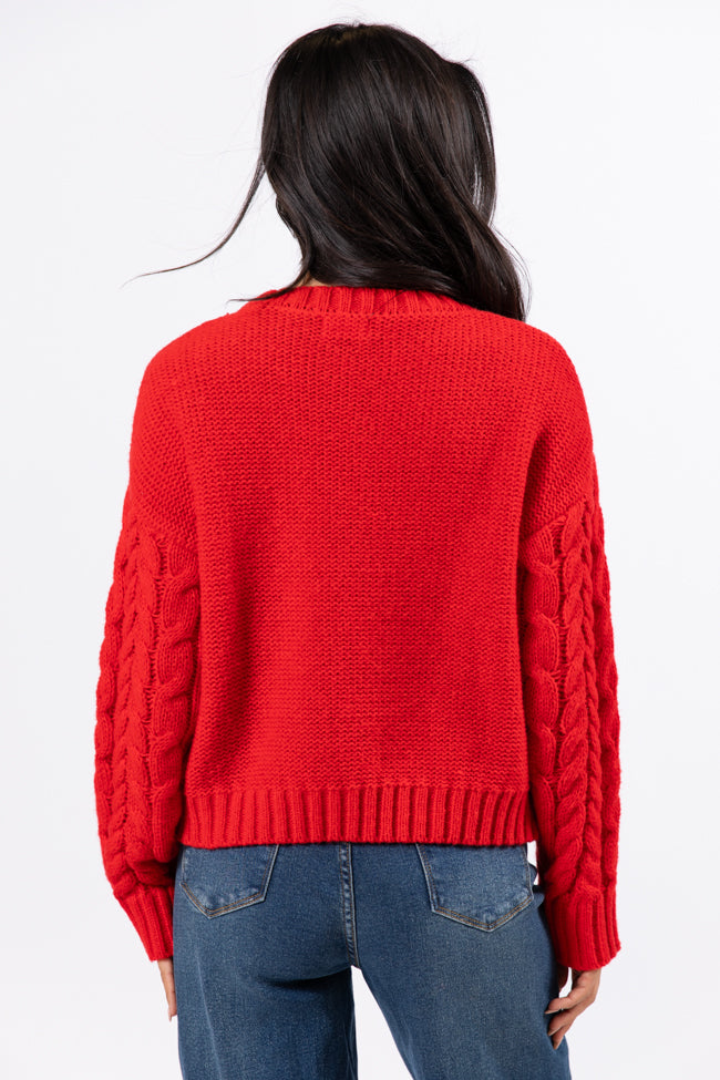 Cozy Cable Knit Crew Neck Sweater for Women - Soft Winter Pullover - Perfect for Casual Outfits, Office Wear & Holiday Gatherings