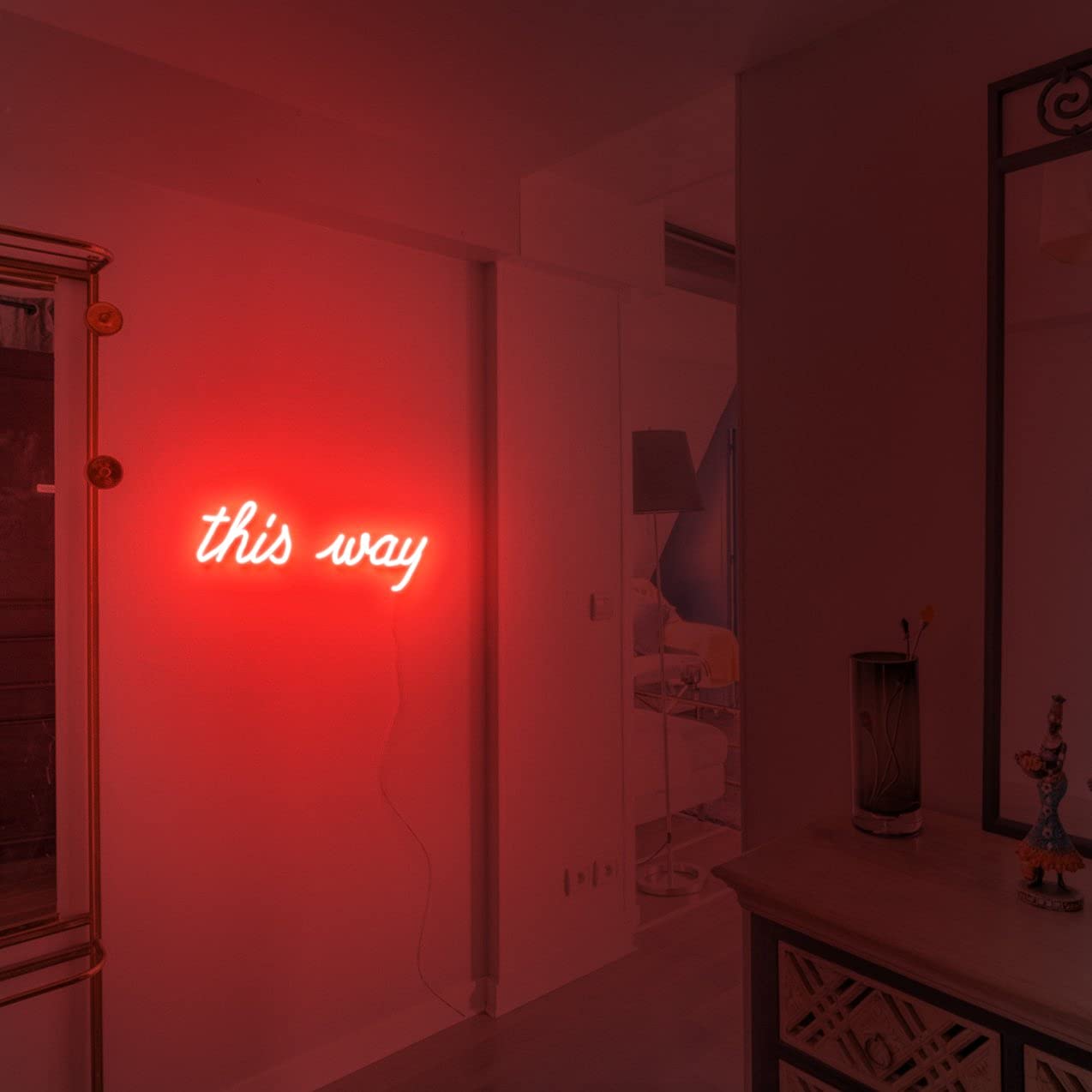 32x13 Inch Vivid LED Neon Sign - This Way Beer Wall Decor Light, Super Bright & Cute for Bars, Man Caves, Game Rooms & Home Decor