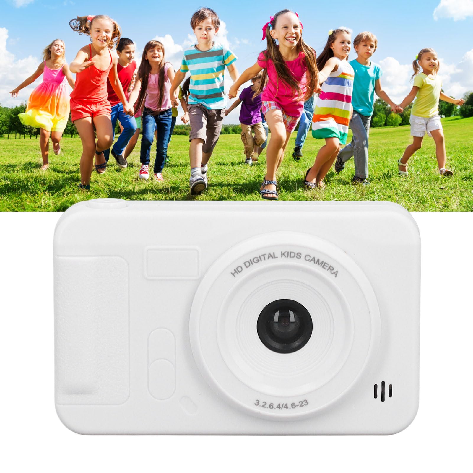 4K HD Digital Camera with 8X Zoom Autofocus - Compact Point and Shoot Camera for Kids, Teens & Beginners - Perfect for Travel, Birthday Gifts & Everyday Photography (White)