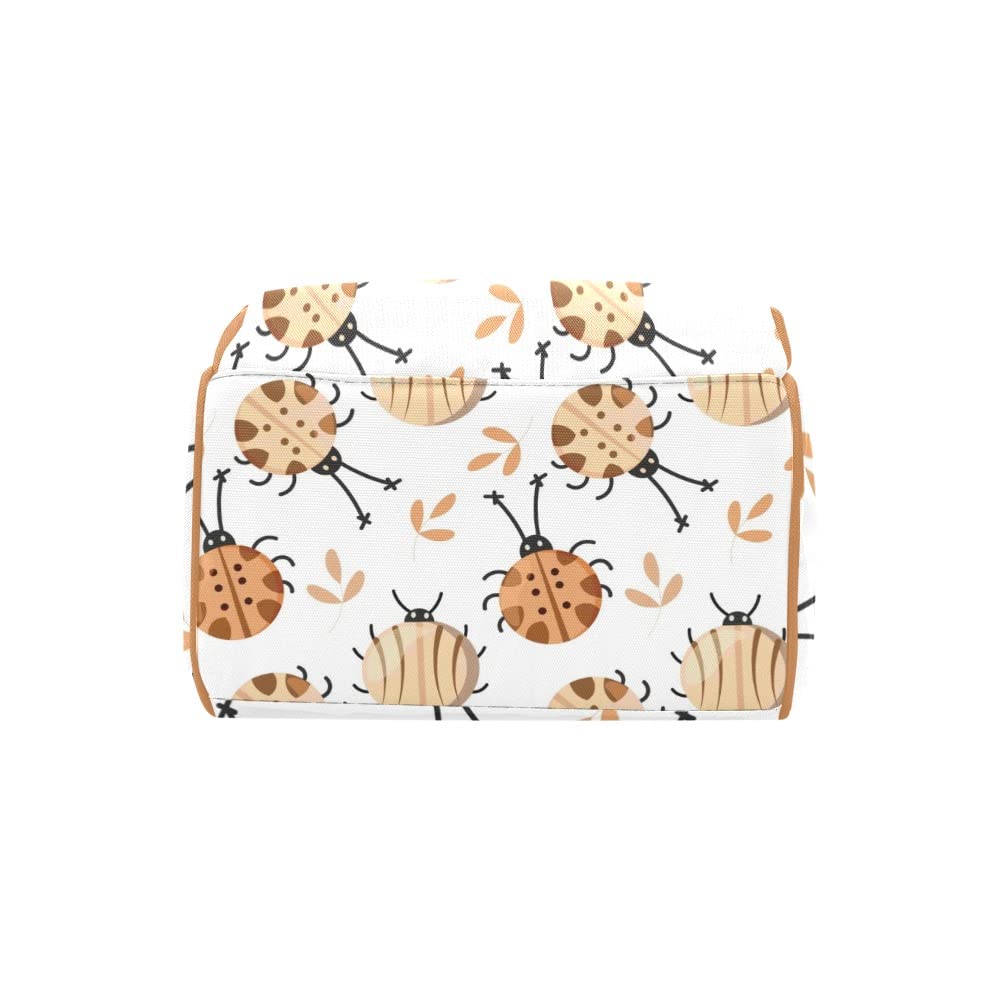Personalized Brown Animal Print Diaper Backpack for Women & Girls - Custom Name Travel Bag, Tote & Knapsack for Moms, Baby Essentials & On-the-Go Lifestyle