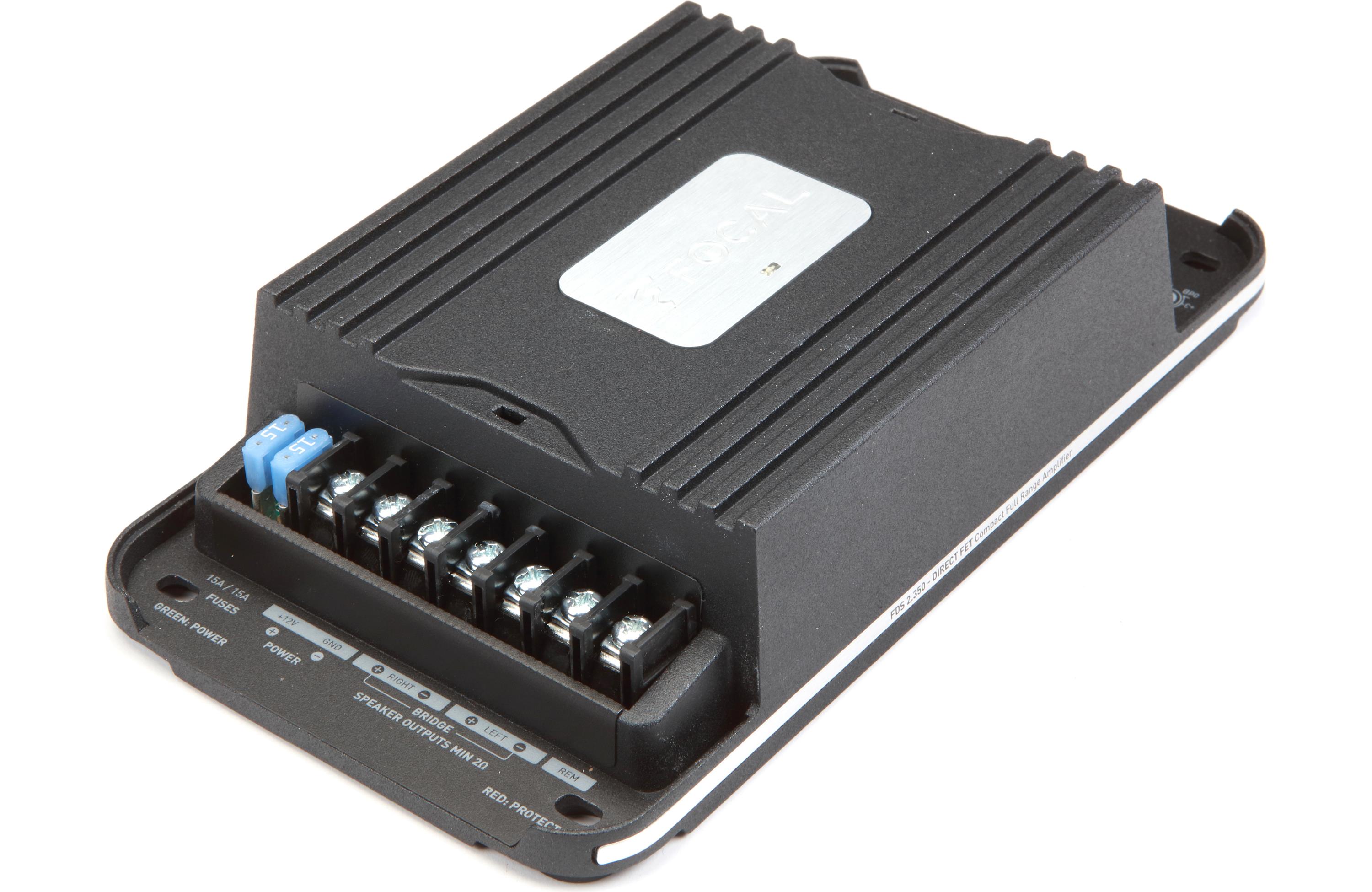 Focal FDS 2.350 Ultra Compact 2-Channel Car Amplifier - High Performance Audio for Cars, Trucks & SUVs - Perfect for Upgrading Your Vehicle Sound System