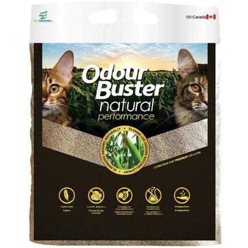 Natural Corn Cob Cat Litter - Odor Control & High Absorbency - Eco-Friendly Pet Litter for Odor Elimination - Perfect for Multi-Cat Homes & Small Spaces