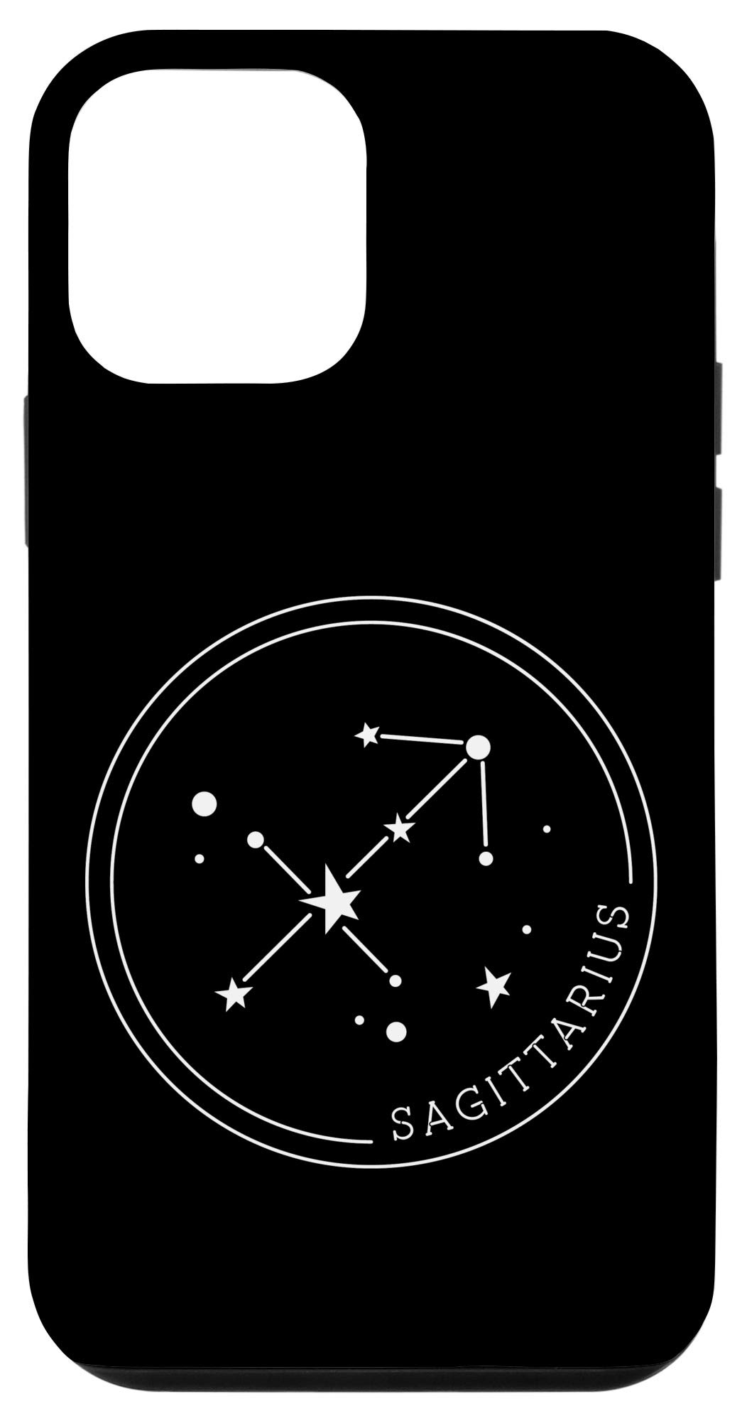 iPhone 12 Mini Case - Sagittarius Zodiac Sign Constellation Design for Men, Women & Kids - Perfect Gift for Birthday, Christmas & Daily Use