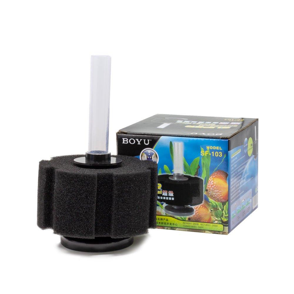 Boyu SF 103 Sponge Aquarium Filter for Fish Tank, Fry & Shrimp - Ideal for Freshwater and Saltwater Aquariums, Breeding Tanks, and Nano Tanks