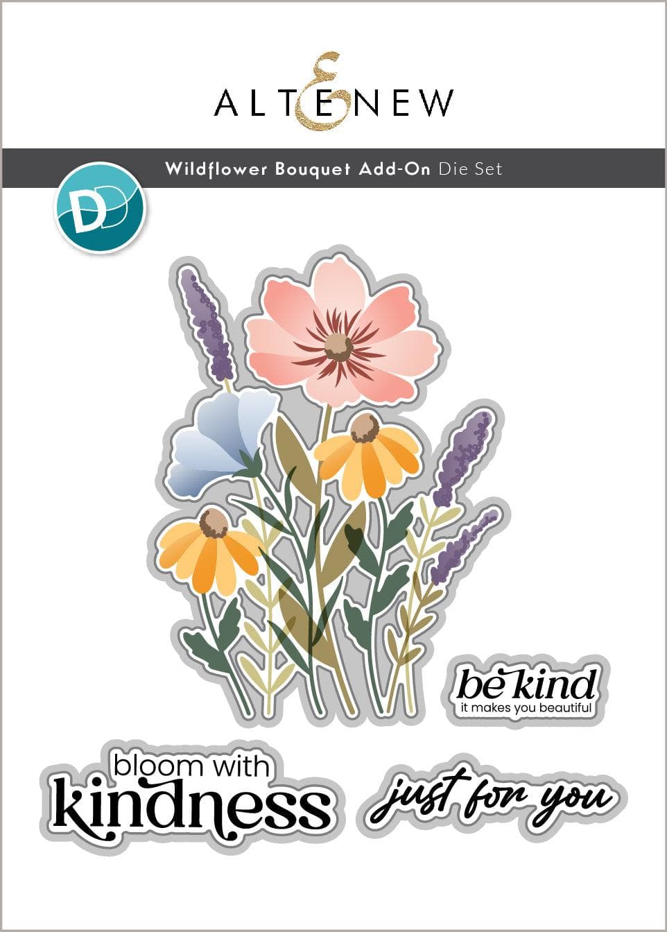 Wildflower Bouquet Die Set for Card Making & Scrapbooking - Floral Crafting Stamps for DIY Greeting Cards, Invitations, and Home Decor