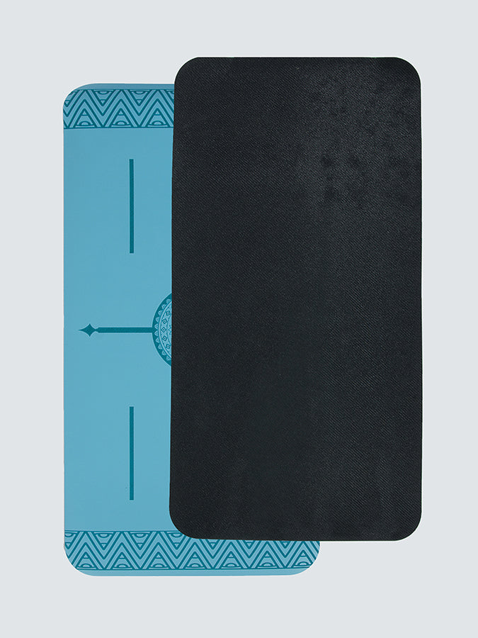 Non-Slip Yoga Knee Pad - The Grip Mini Mandala Mat for Yoga, Pilates & Meditation | Comfortable Cushion for Hard Floors | Perfect for Home Studios, Gyms & Outdoor Practice