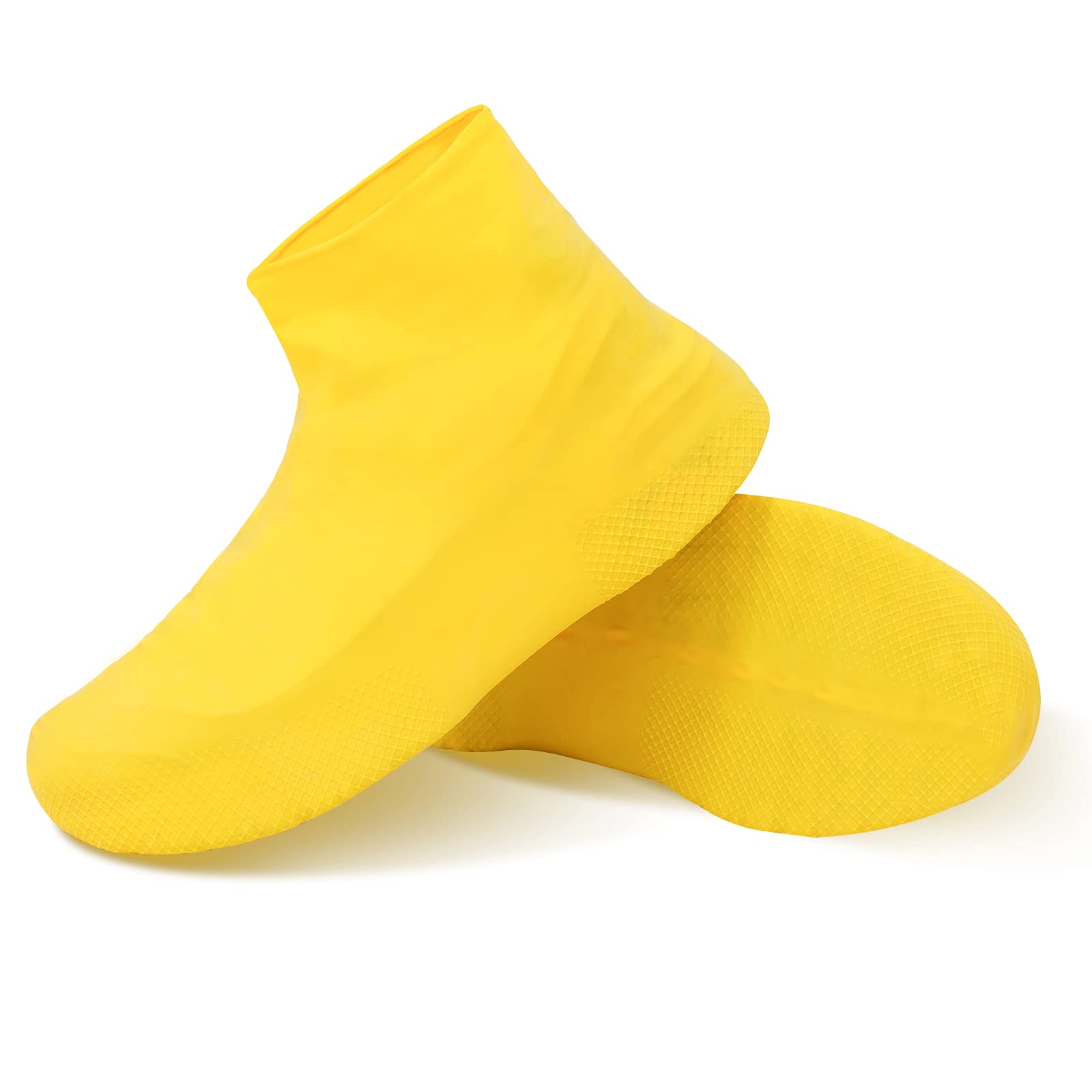 Waterproof Shoe Covers for Men & Women - Reusable Silicone Shoe Protectors, Durable & Non-Slip Rain Boot Covers for Walking in Rain, Snow, Car Washing & Camping - Easy to Carry & Wash