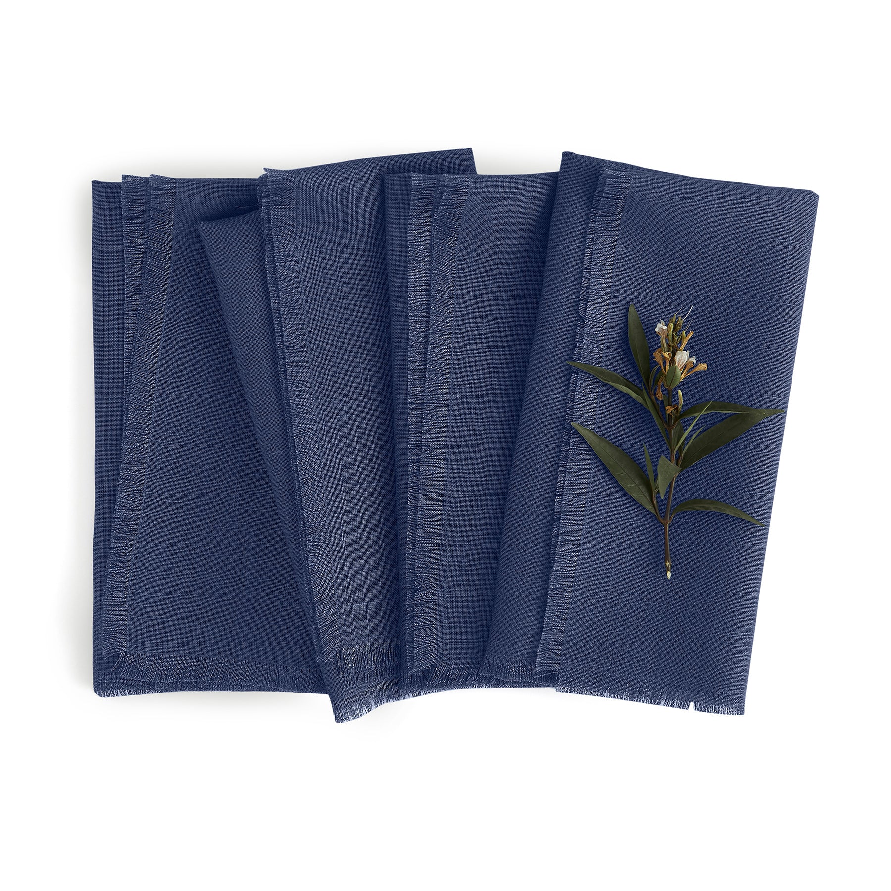 Elegant Fringe Napkins Set of 4 - Premium Cotton Decorative Table Linens for Dinner Parties, Weddings & Home Decor