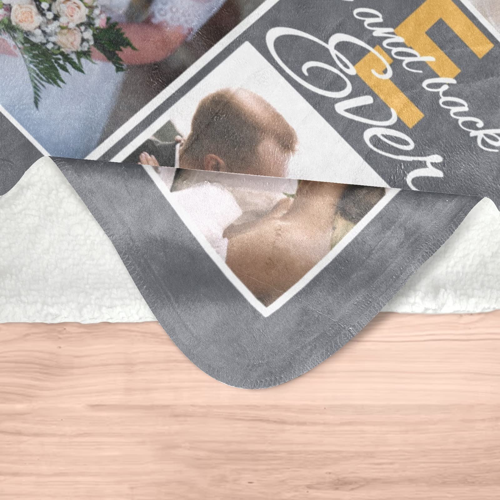 **Personalized Photo Blanket - Custom Blanket with Pictures for Mom, Dad, Kids, Couples & Friends - 30x40 Inch Sherpa Fleece - Perfect for Birthdays, Anniversaries & Gifts**