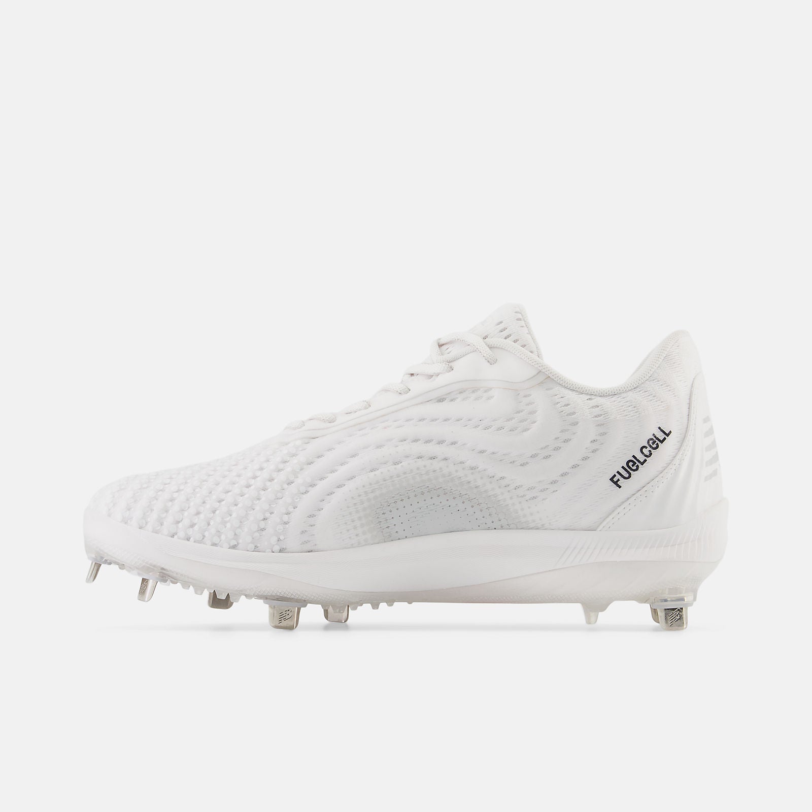New Balance L4040TW7 White & Grey Low Baseball Cleats - Lightweight & Durable for Baseball, Softball & Training (Perfect for Games, Practice & Field Sports)