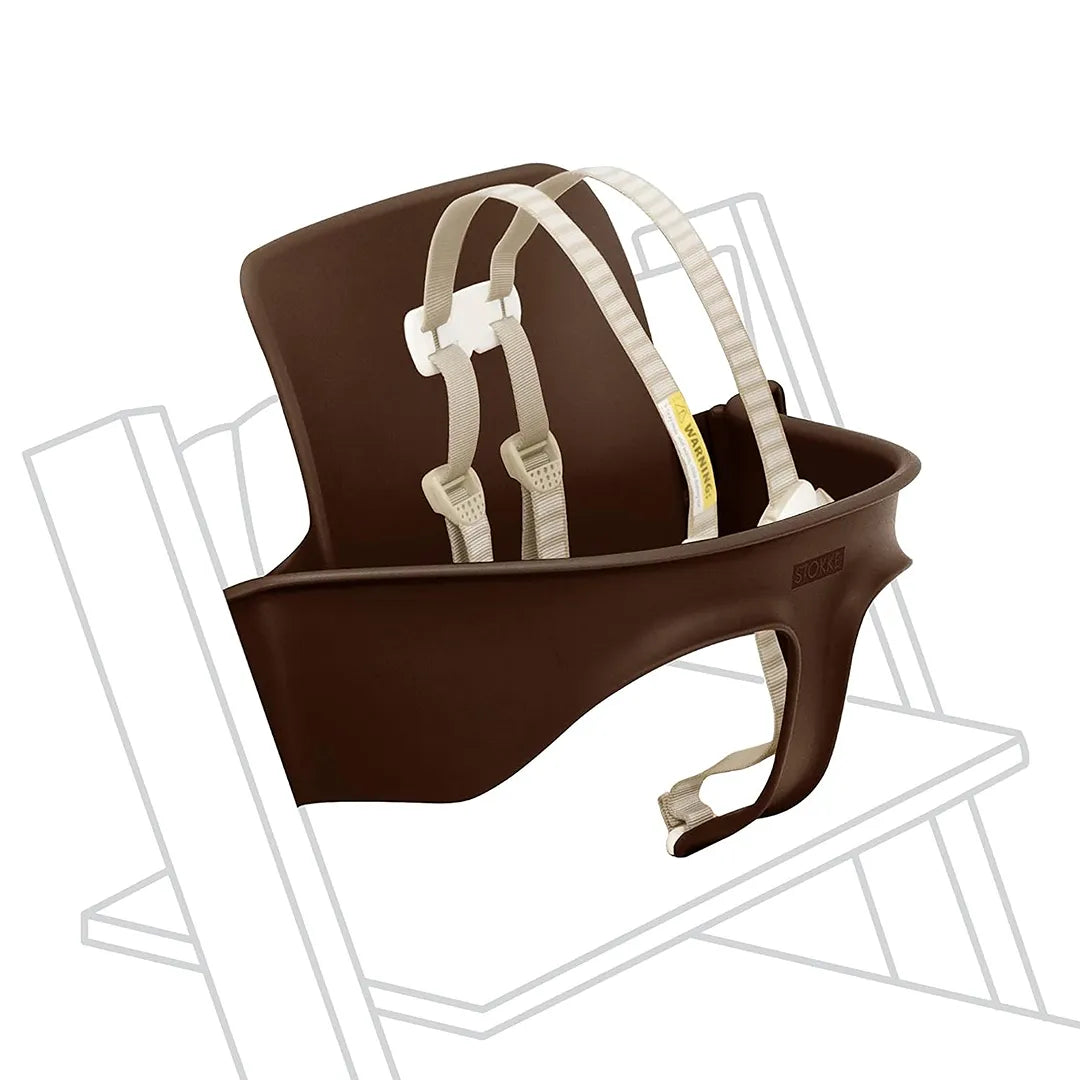 Stokke Tripp Trapp High Chair Baby Set - Adjustable Wooden Highchair for Toddlers & Infants, Walnut Finish - Perfect for Dining, Feeding & Learning at Home
