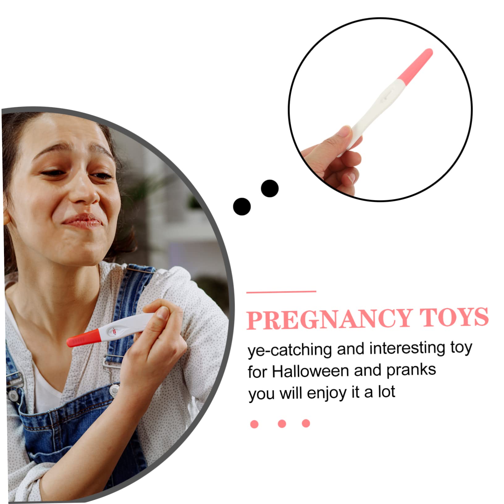 Toyvian 3-Piece Random Funny Prank Props - Pregnancy Test Gag Toys for Adults - Perfect for Pranks, Parties, and Social Media Challenges