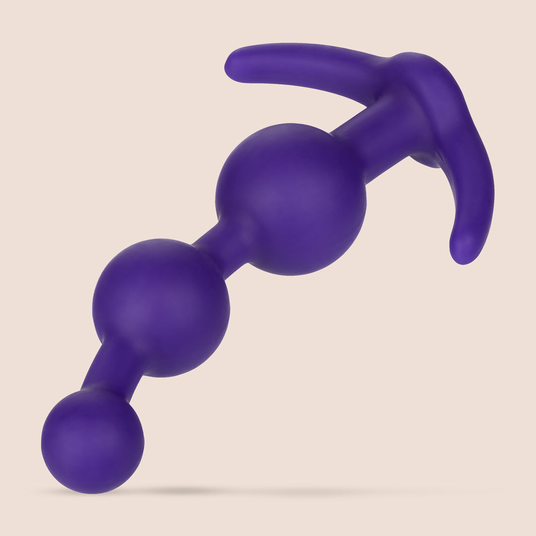 Booty Call Booty Beads - Tapered Silicone Anal Beads for Couples & Solo Play - Perfect for Sensual Massage, Foreplay & Intimate Exploration