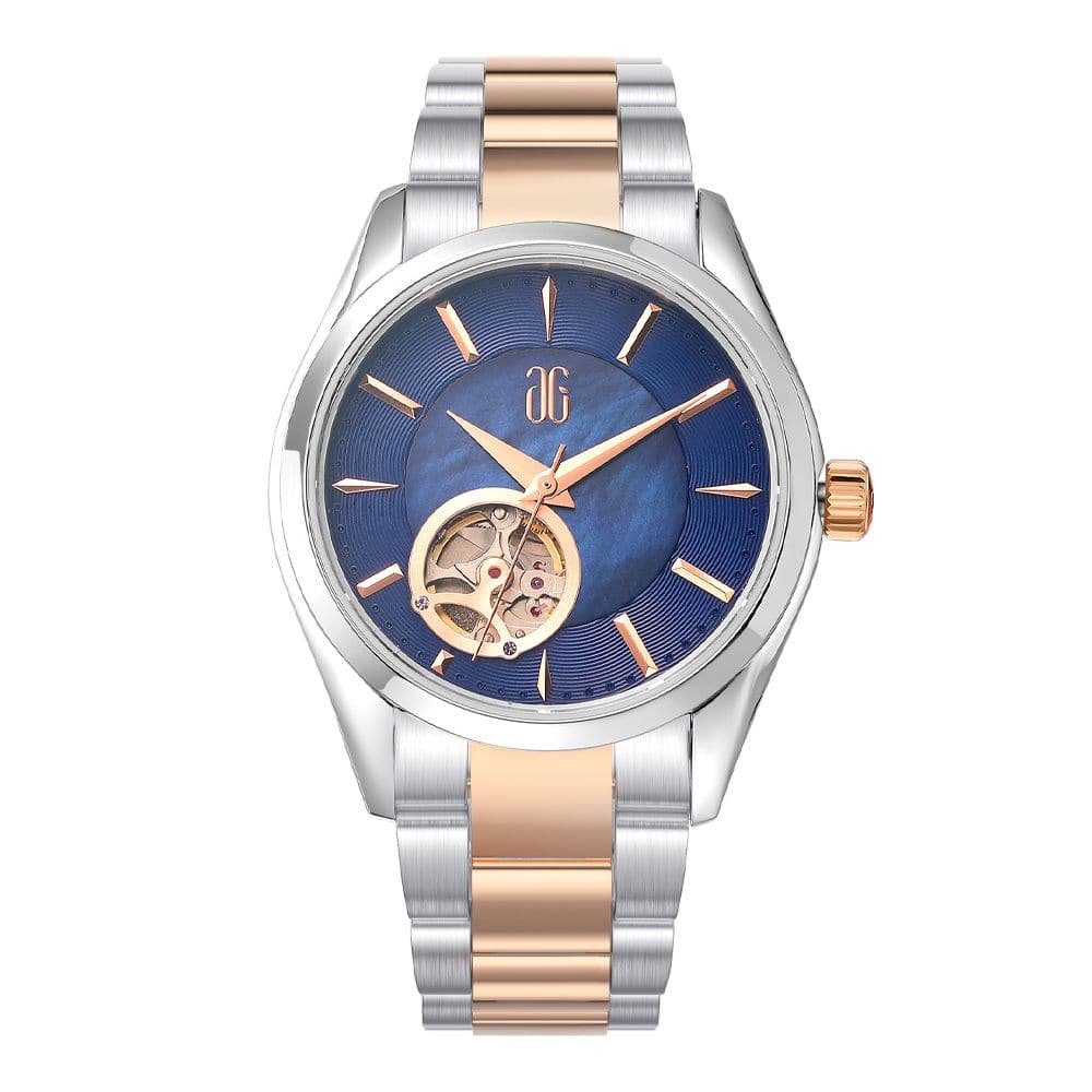 Aries Gold Goldex 8023 Silver Stainless Steel Women's Watch - Waterproof Luxury Dress Watch for Women, Perfect for Office, Party & Special Occasions