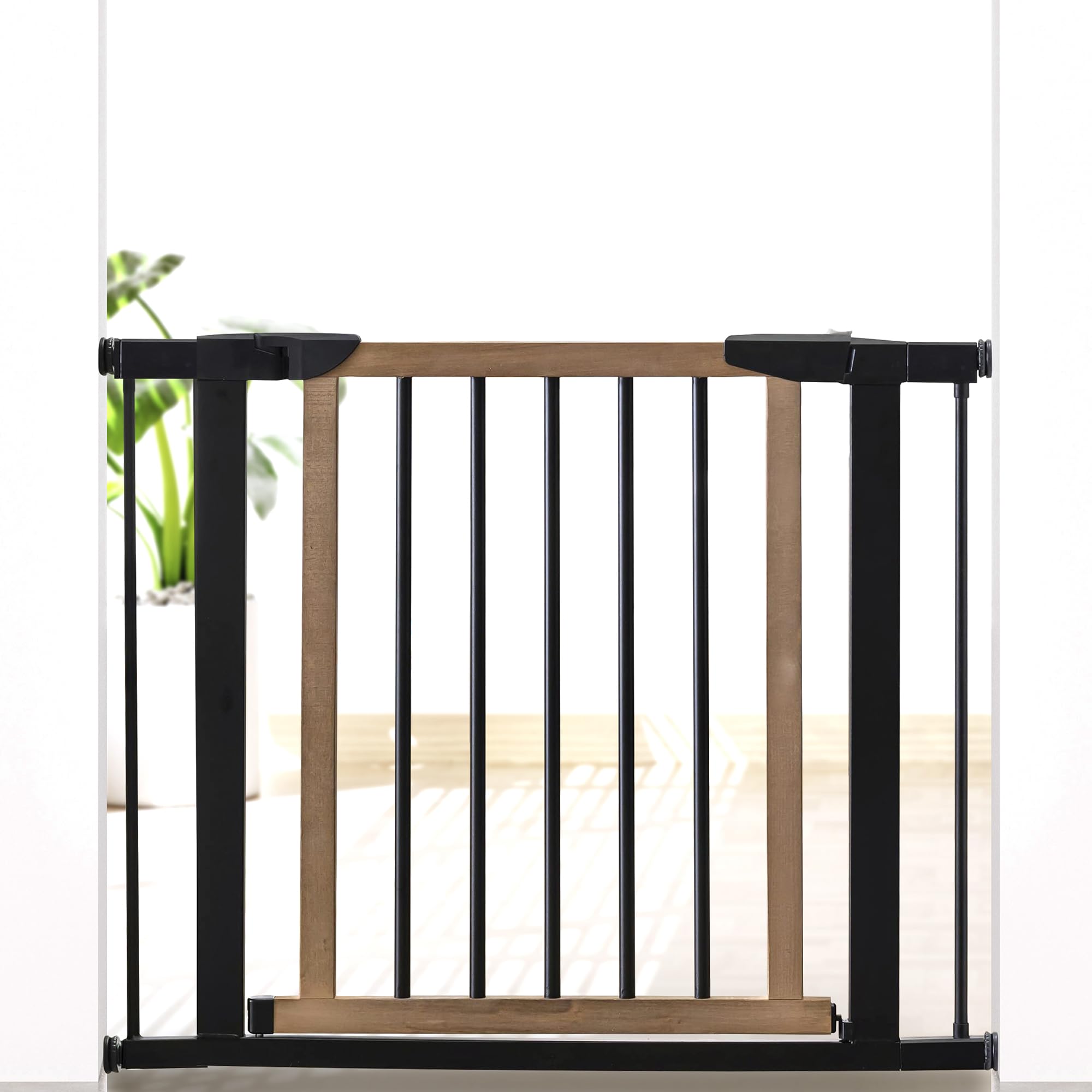 NMN Designs Logan Wooden Dog Gate - Expandable 29.5