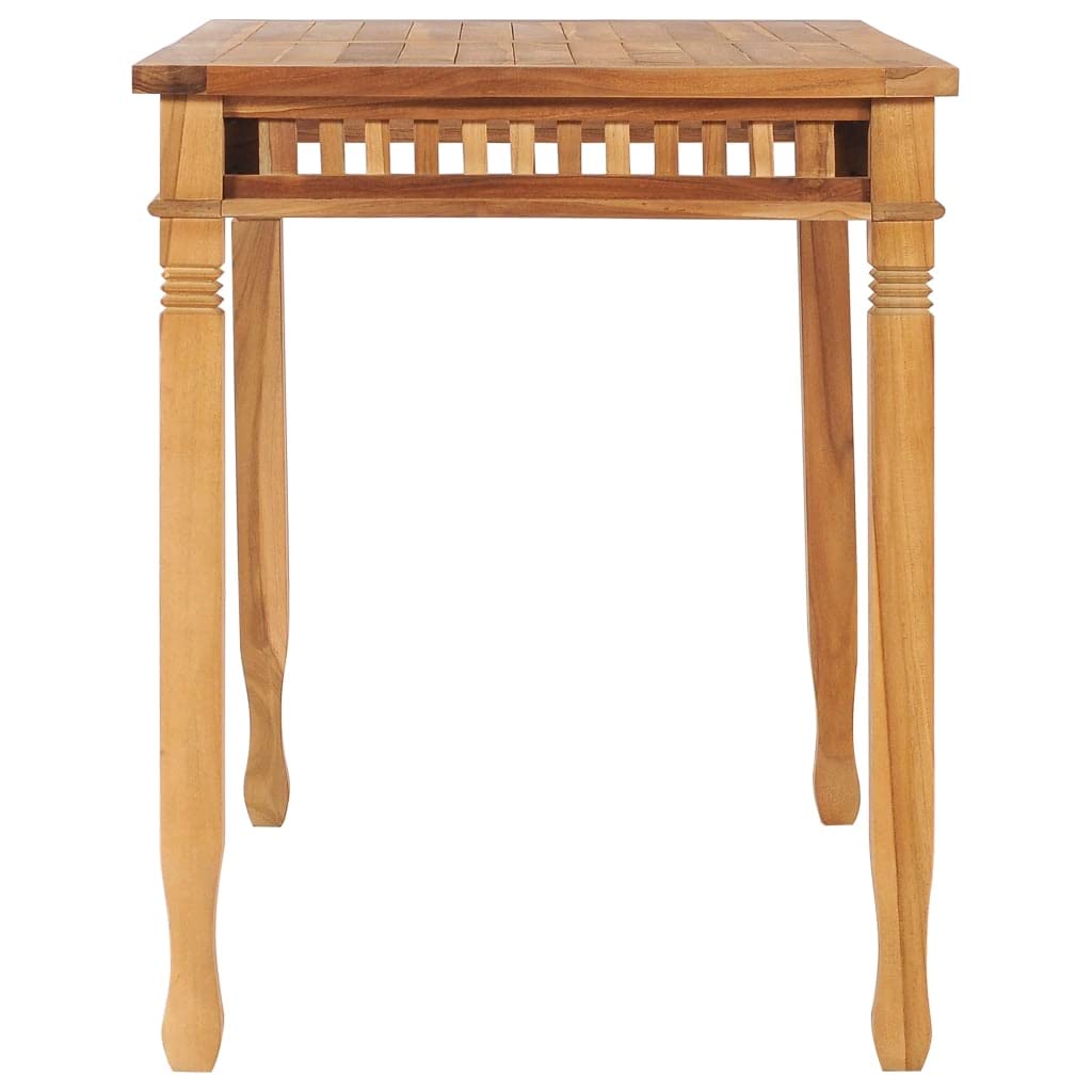 Premium Solid Teak Wood Square Patio Dining Table - 47.2