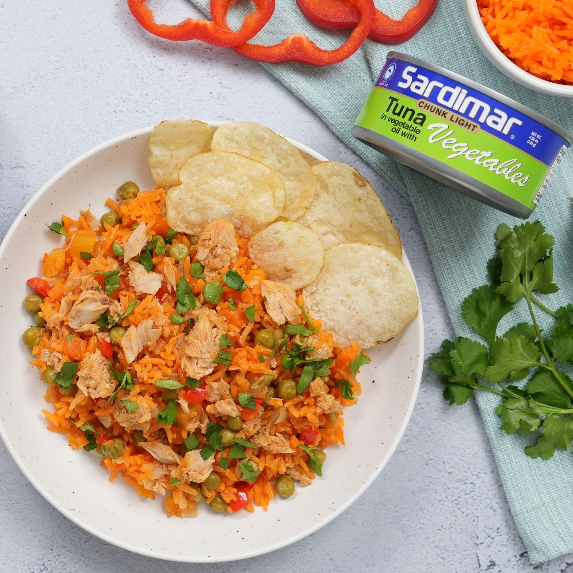 Premium Sardimar Chunk Light Tuna with Mixed Vegetables - Pack of 12 Cans | High Protein, Low Fat, Keto & Paleo Friendly | Perfect for Salads, Sandwiches & Quick Meals