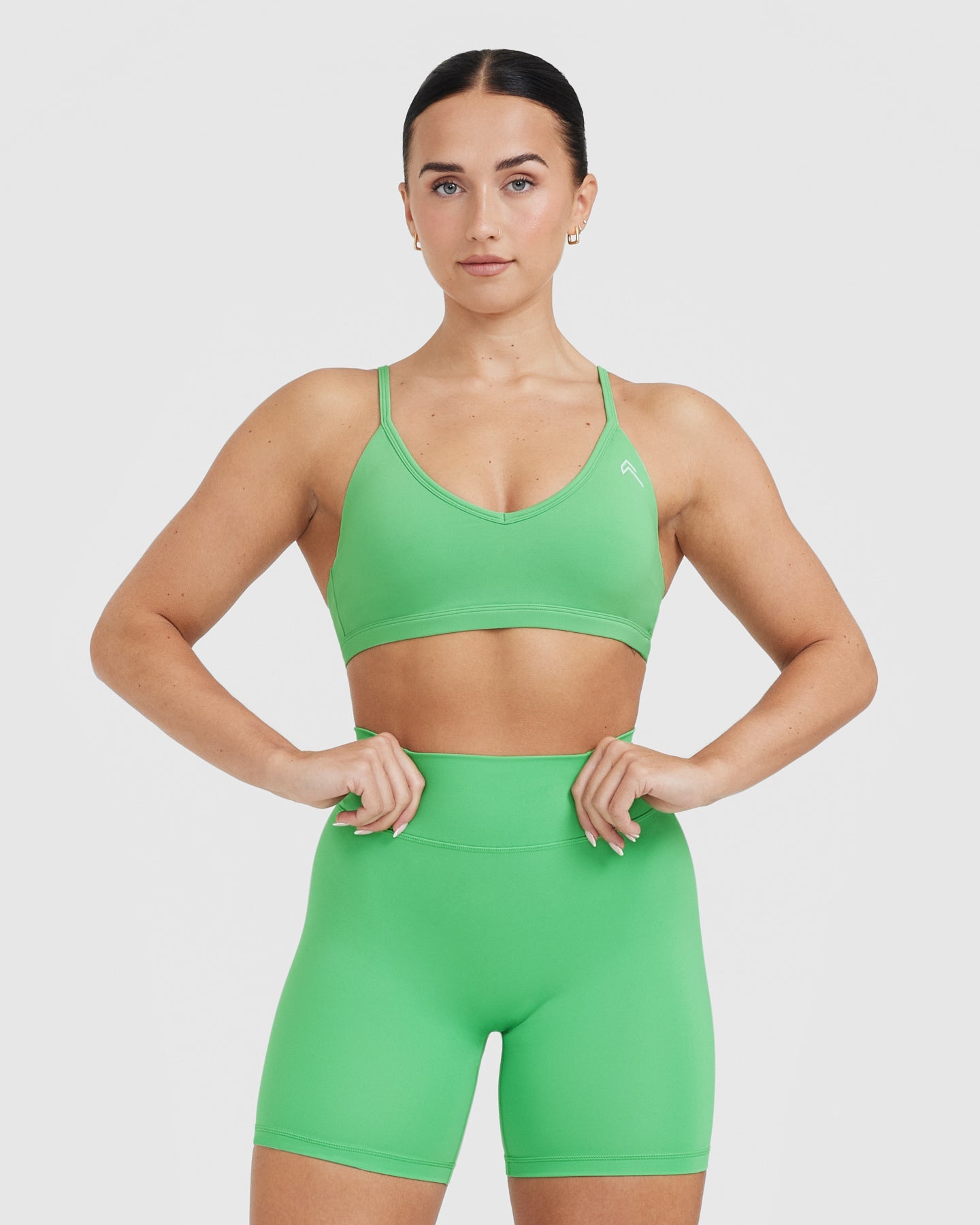 Timeless Strappy Bralette - Comfortable Wireless Lace Bralette for Women | Jade Green | Perfect for Yoga, Lounge & Everyday Wear
