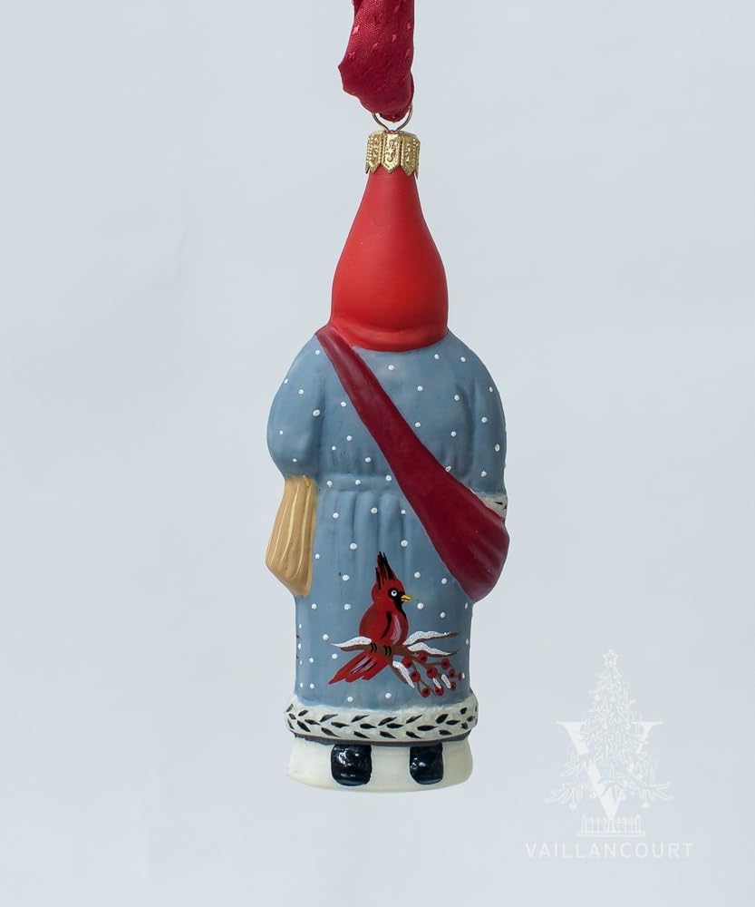 Cardinal Coat Santa Ornament - Christmas Tree Decoration for Holiday Home Decor, Gift Idea & Festive Party Decorations