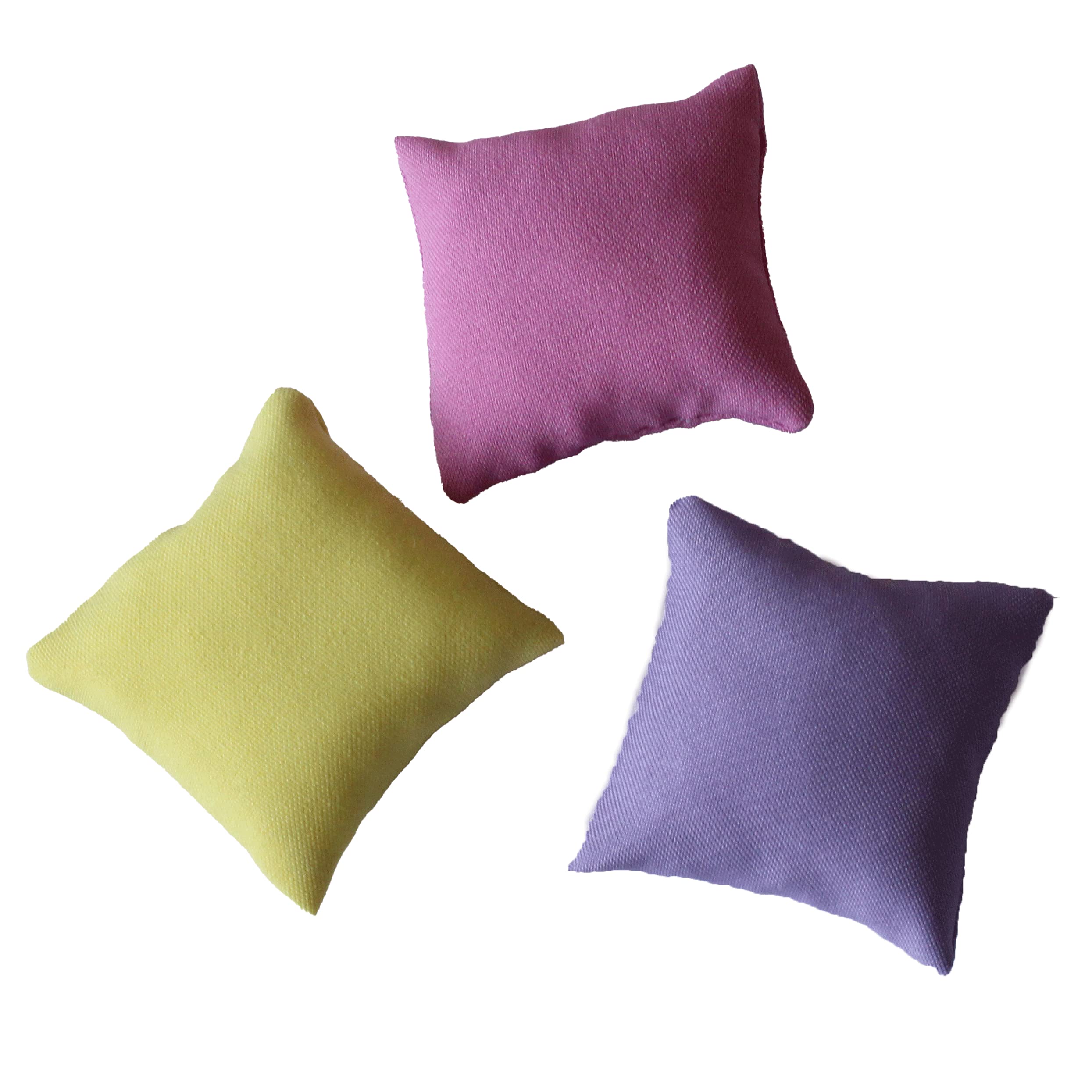Miniature Pillows Set of 3 - Tiny Dollhouse Furniture, Bedding Throw Cushions for Doll Bedroom Decor | Perfect for Dollhouse Miniatures, DIY Crafts & Collectible Displays