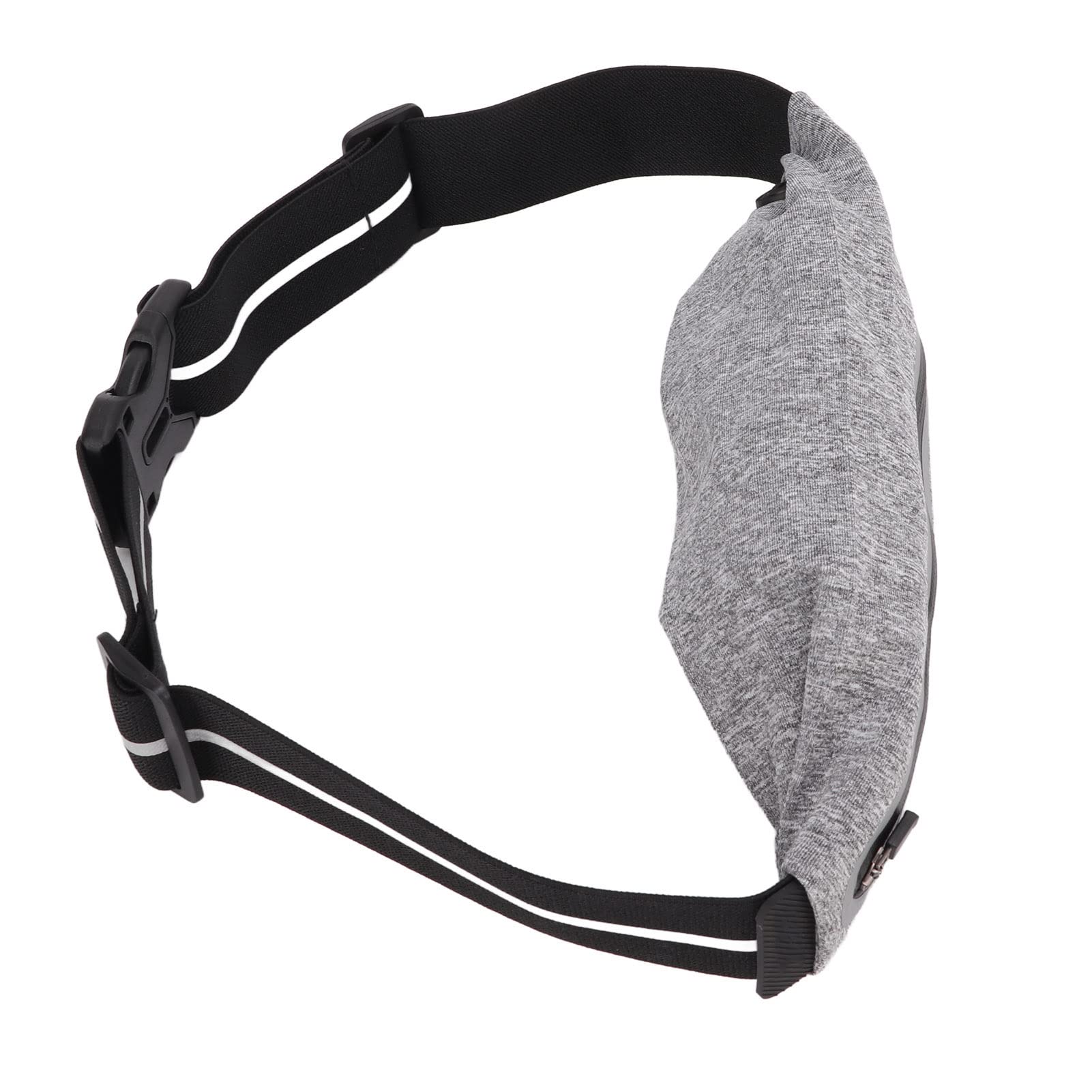 Ultra-Thin Sports Waist Bag - 25-47 Inch Adjustable PU Fiber Phone Belt for Running, Hiking & Travel - Headphone Plug Design for Outdoor Activities