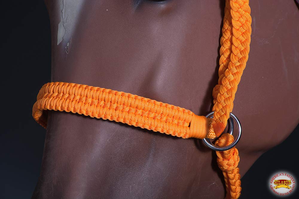 HILASON Braided Paracord Horse Bridle with Crystals - for Trail Riding & Shows