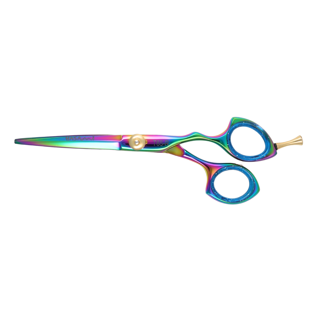 Professional 6 Inch Hair Cutting Scissors - Titanium Coated T65R - Sharp Styling Shears for Salon & Home Use | Perfect for Hairdressers, Barbers & DIY Haircuts