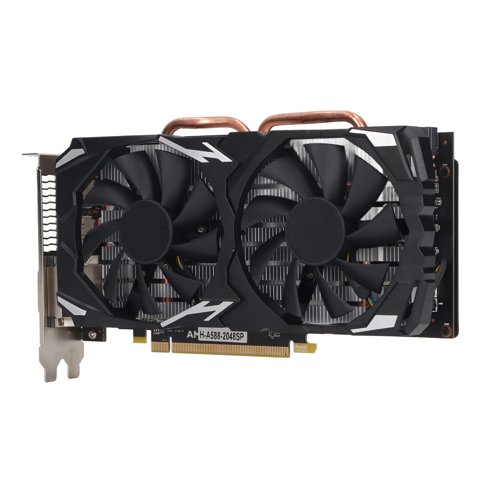 AMD Radeon RX 580 8GB GDDR5 256-Bit Gaming Graphics Card with Dual Cooling Fans - 1284/7000MHz, PCI Express 3.0, HDMI/DVI/DP Ports - Perfect for PC Gaming, VR, Video Editing & Cryptocurrency Mining