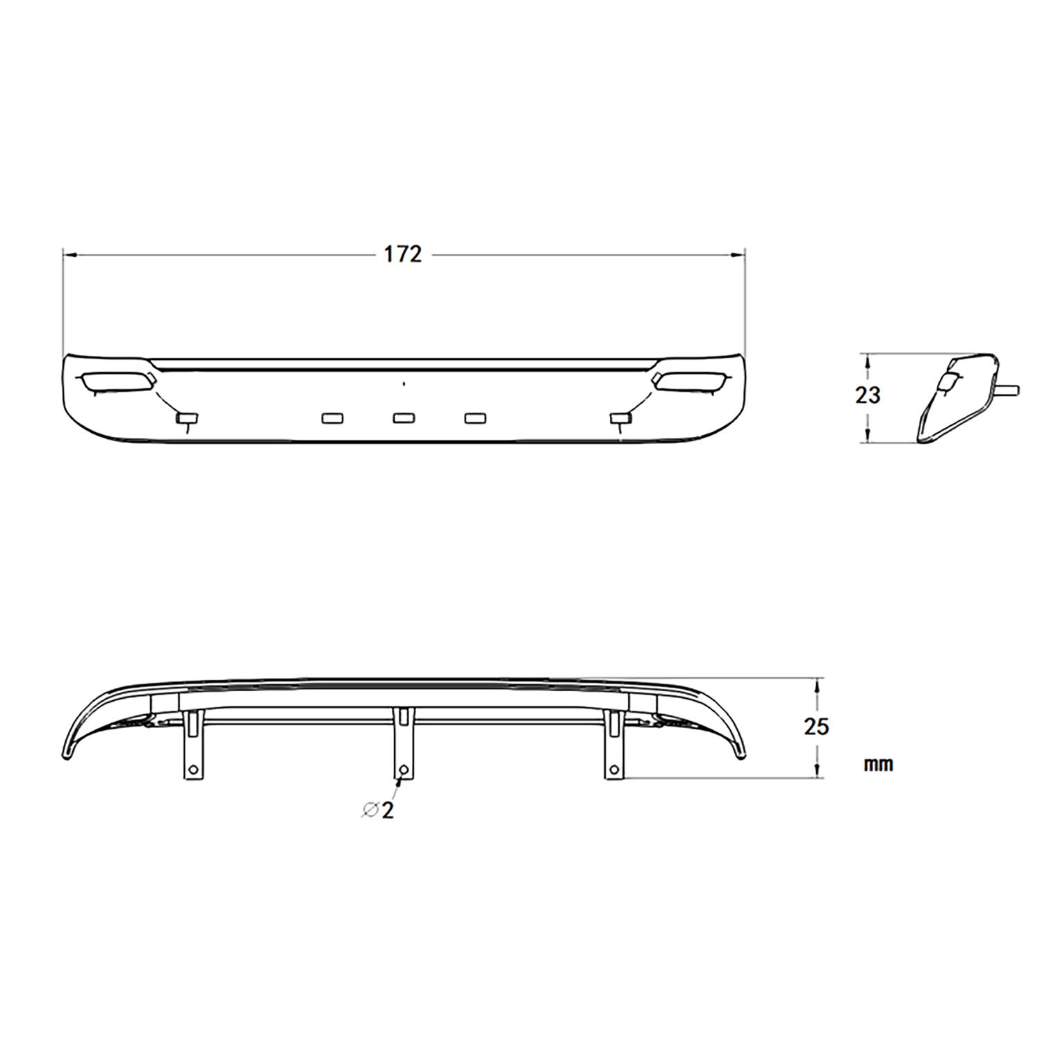 3V LED Plastic Sun Visor for 1/14 Scale Tamiya R620 R470 S730 RC Tractor Truck Models 56323 56318 56327 - DIY Upgrade Part for Remote Control Lorry & Construction Vehicle Scenes
