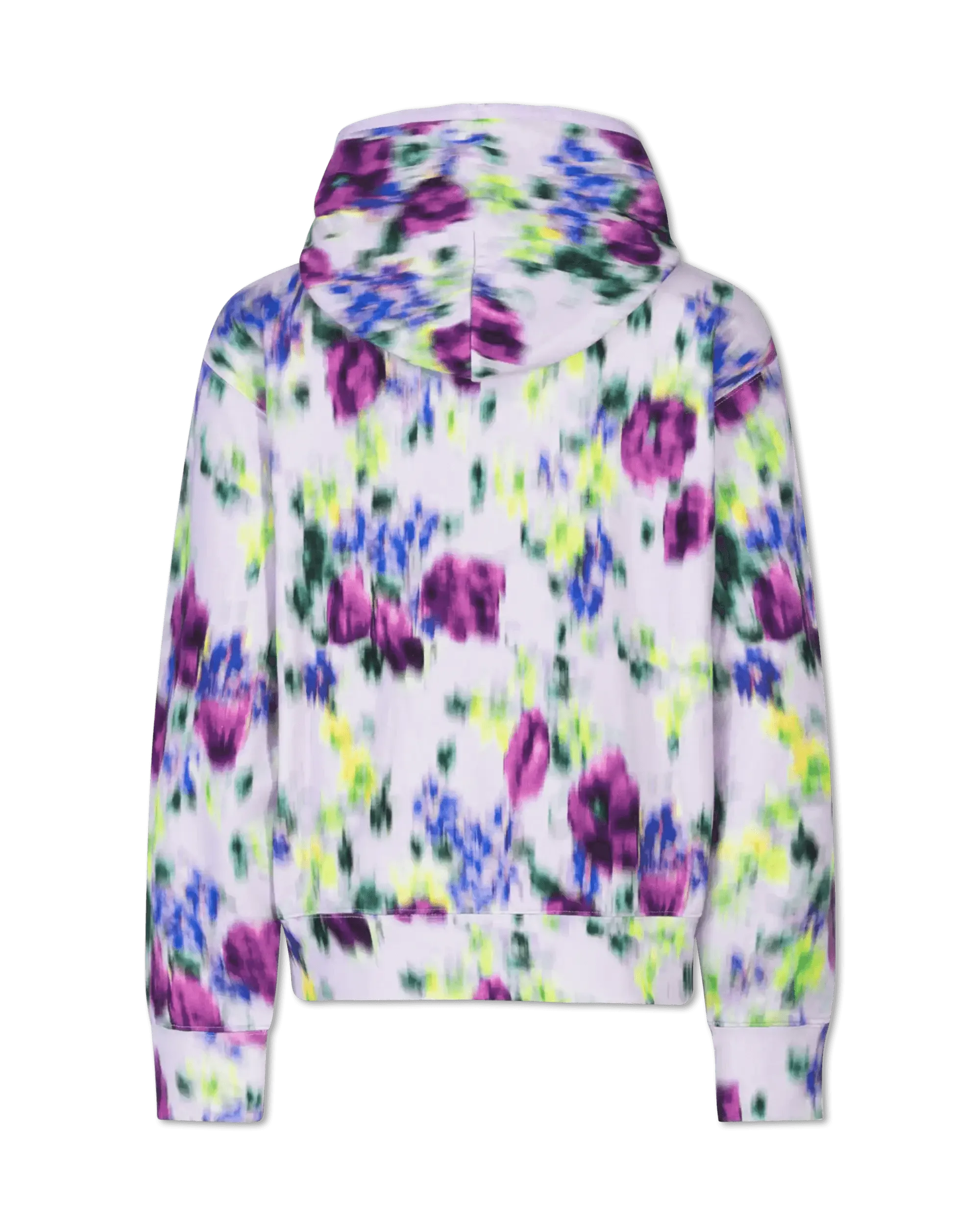 Stylish Blurred Floral Print Hoodie for Women - Trendy Casual Pullover Sweatshirt | Perfect for Streetwear, Fall Fashion & Cozy Outfits