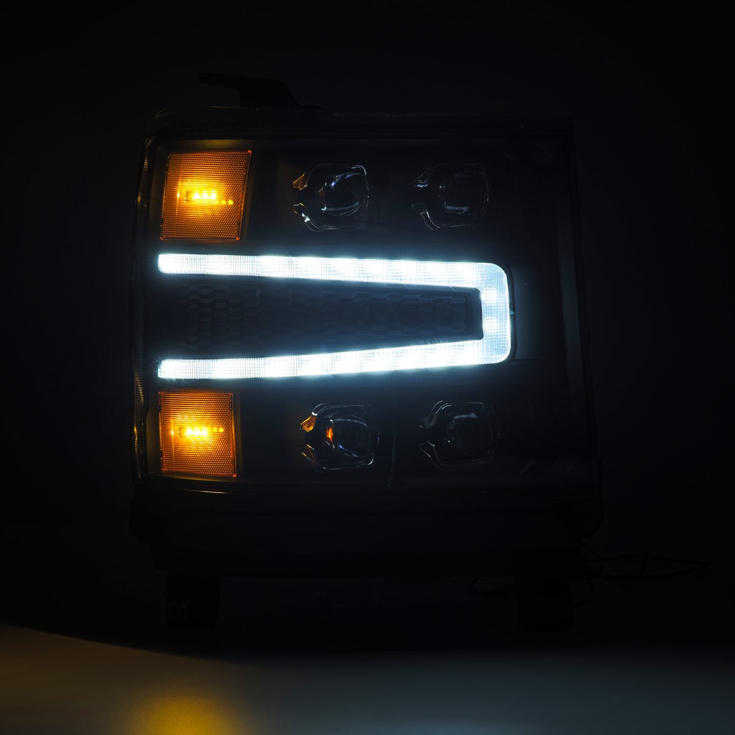 16 18 Chevrolet Silverado 1500 NOVA Series LED Projector Headlights - Black Housing High Performance Headlights for Improved Night Visibility | Perfect for Off-Roading & Night Driving