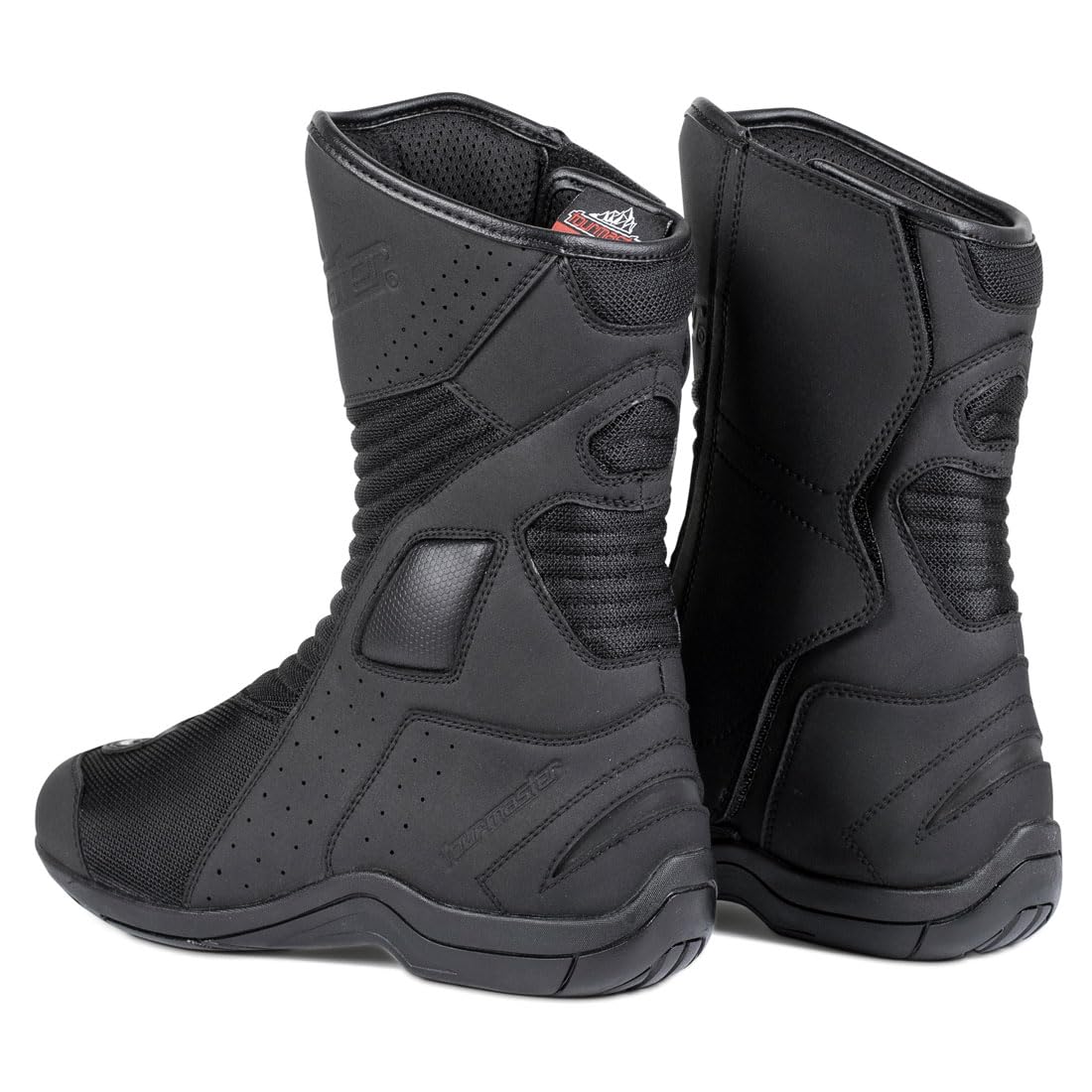 Tourmaster Men's Solution Air Motorcycle Boots - Breathable & Waterproof Riding Boots for Cruiser & Touring Bikes - Ideal for Long Distance Travel & Commuting