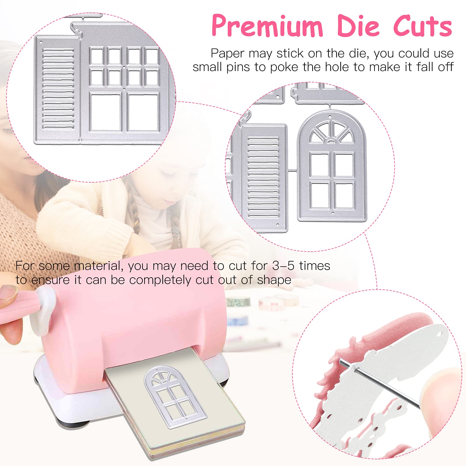 Metal Scrapbooking Die Cuts 5PCS - Card Making & DIY Crafts for Gifts