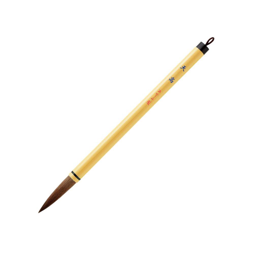 Akashiya Tenko No.3 Calligraphy Brush - Slightly Hard Thick Tip for Japanese & Chinese Calligraphy - Perfect for Beginners, Professionals & Art Projects