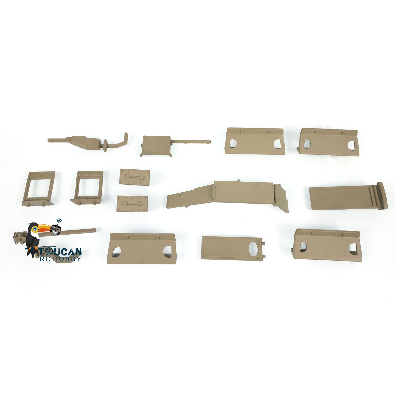1/16 Scale M1A2 Abrams RC Tank Upgrade Metal Parts for Henglong Tamiiya Trumpeter - TUSKI TUSKII Replacement Decoration Kit | Durable Accessories for Military Model Enthusiasts & RC Tank Battles