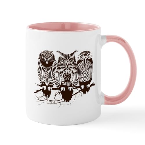 White/Pink Inside - Three Owls Mugs
