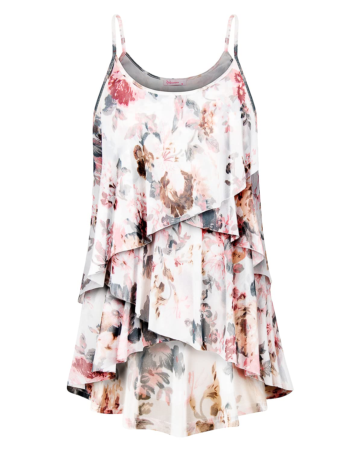 Misswor Women's Sleeveless Blouse - Summer Casual Flowy Tank Top for Work, Date Night & Vacation | Breathable & Comfortable