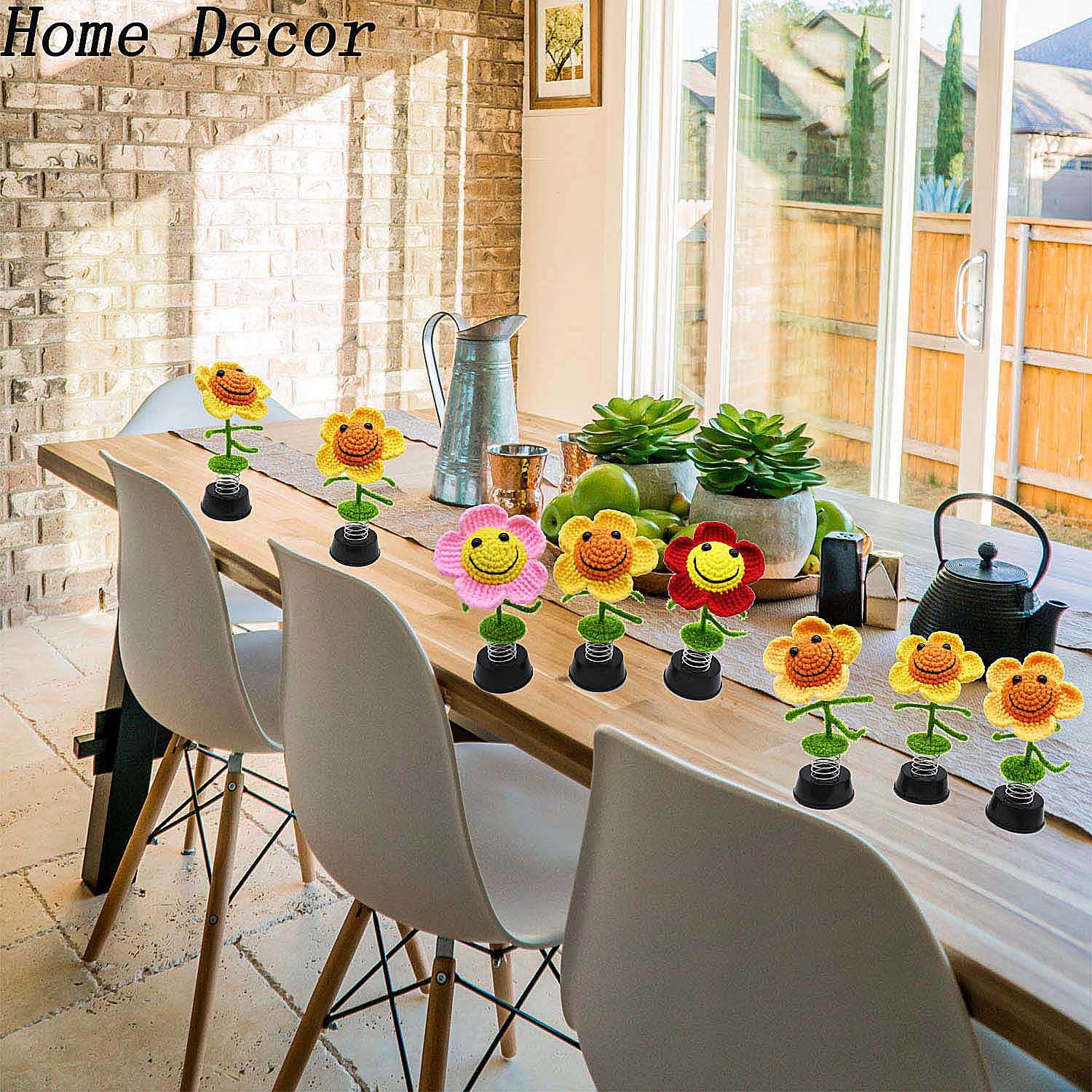 Sunflower Gifts for Women - Adorable Car Dashboard Decor, Home & Office Decoration for Kitchen, Bathroom, Wall & Desk (Yellow) - Perfect for Birthday, Mother's Day & Housewarming Gifts