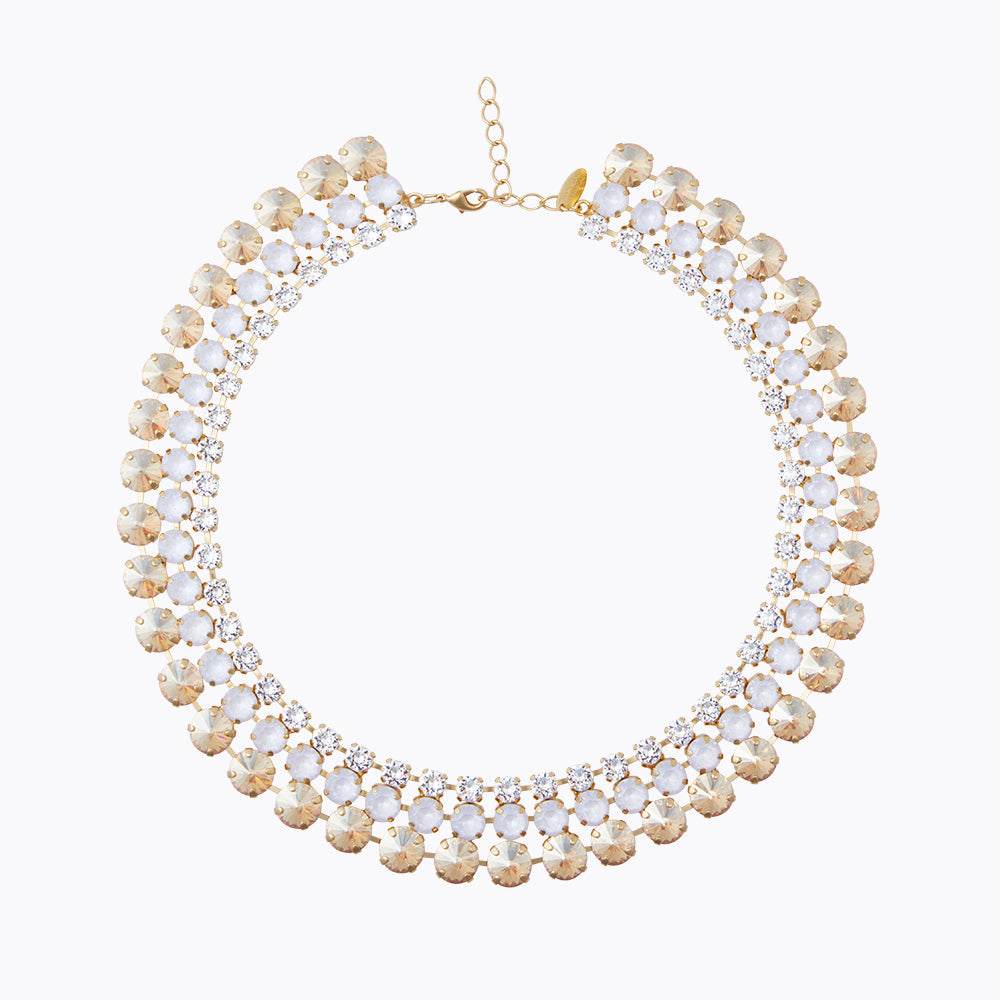 Elora Necklace - Elegant Electric White Jewelry Set for Women | Perfect for Weddings, Parties & Everyday Wear