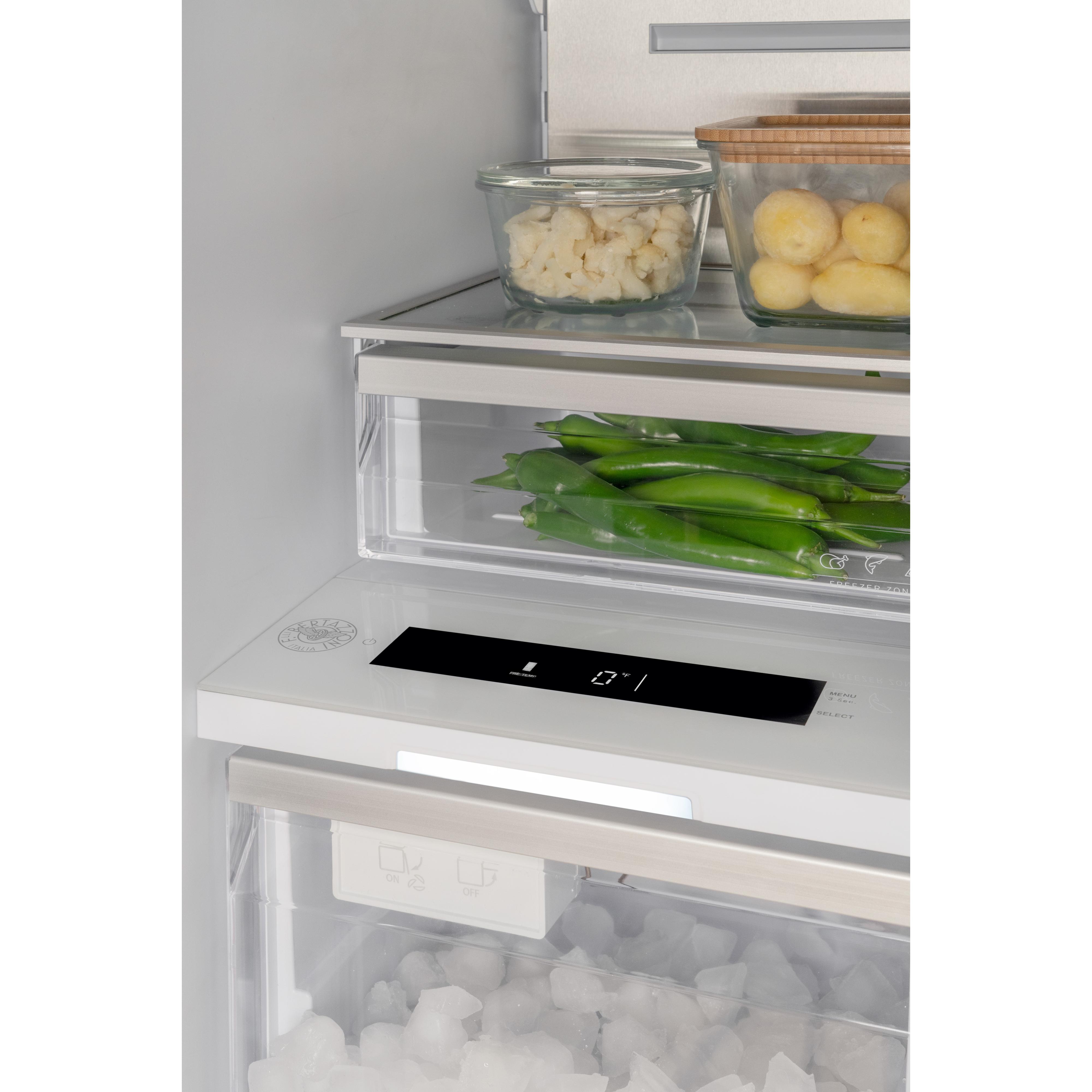 Bertazzoni 18.6 cu ft Upright Freezer REF18FCBIPRV - Energy Efficient Standalone Deep Freezer for Home, Garage & Restaurant Use