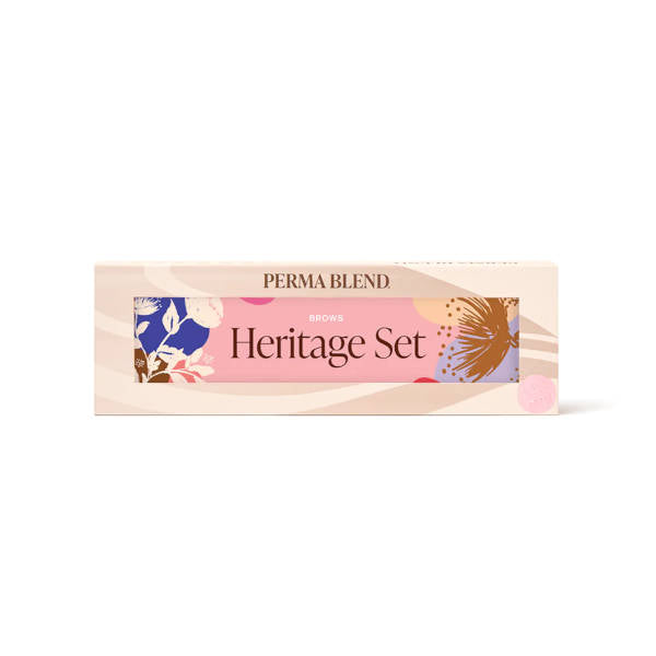 Perma Blend Heritage Collection Eyebrow Tattoo Pigment Set - Professional Semi-Permanent Makeup Kit for Microblading & Ombre Brows | Perfect for Salon, Spa & Home Use