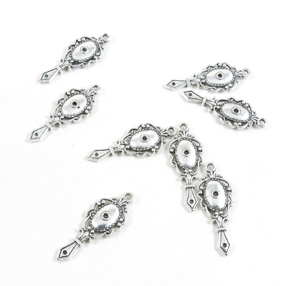 Vintage Silver Tone Jewelry Charms & Pendants - Bulk Craft Supplies for DIY Bracelets, Necklaces, and Earrings - Perfect for Jewelry Making, Scrapbooking, and Gift Decorations