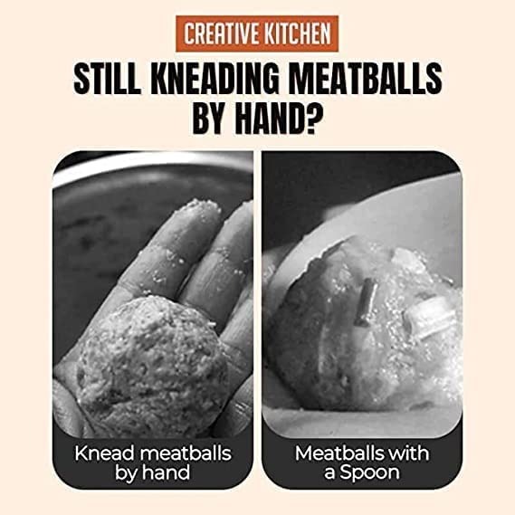2023 Premium Non-Stick Meatball Maker Set (3-Piece) - Triple Meatball Scoop with Cutting Spade | Easy DIY Meatball Tool for Kitchen | Perfect for Pasta, Meatballs, Party Appetizers & Meal Prep