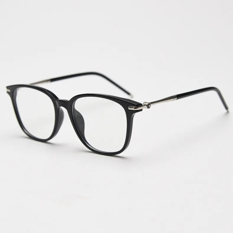 CCspace Unisex Full Rim Square TR90 Titanium Eyeglasses 56968 - Lightweight Durable Frames for Work, Reading & Everyday Wear