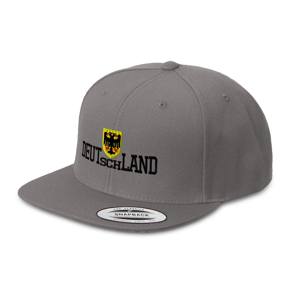 Germany Eagle Deutschland Embroidered Snapback Hats for Men & Women - Adjustable Acrylic Baseball Cap for Casual Wear, Sports & Outdoor Activities