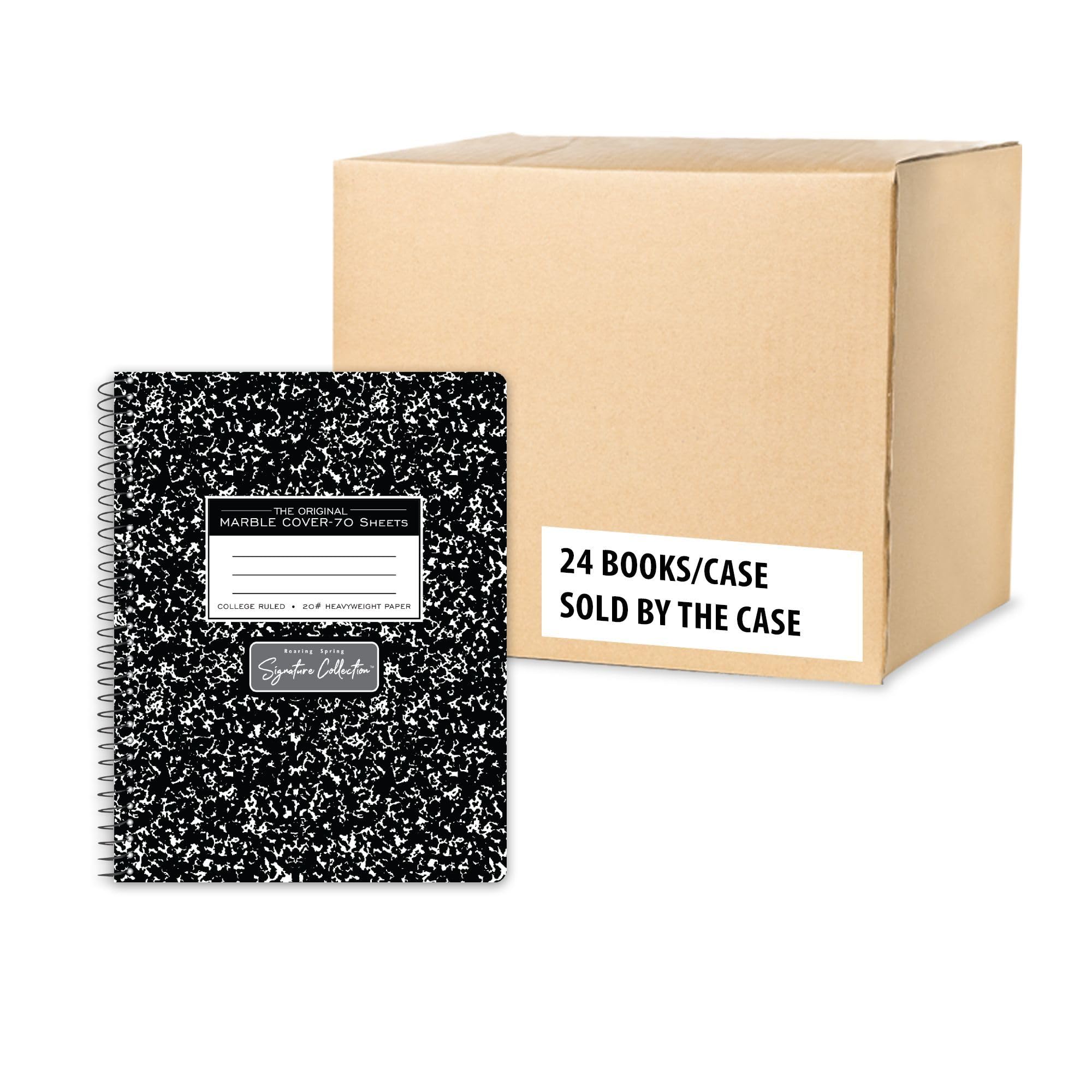 Roaring Spring Signature Spiral Bound Composition Notebook - College Ruled 70 Sheets with Premium 20lb White Paper, 9.75