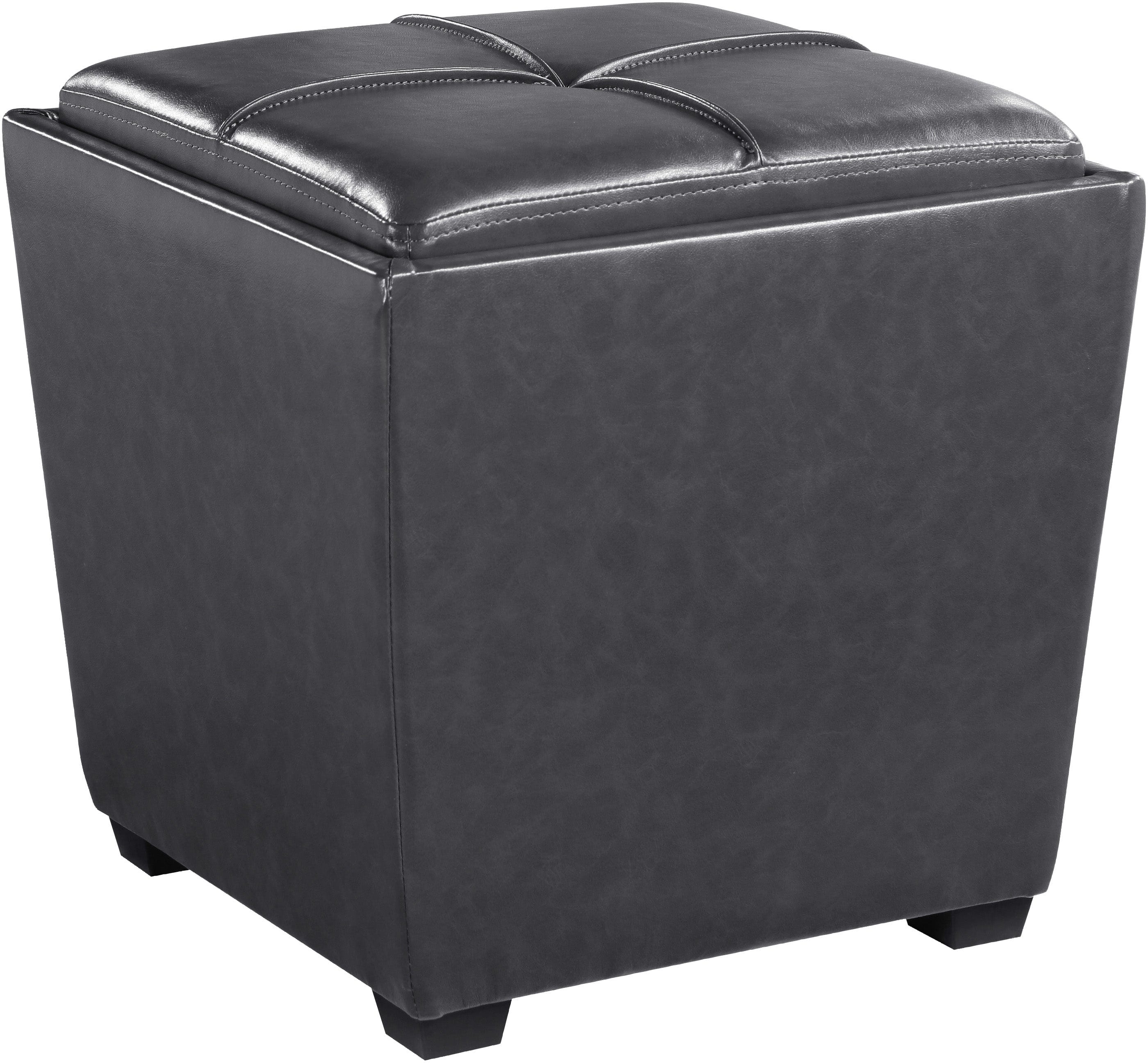 Office Star Rockford Storage Ottoman [RCK361] - Multi-Functional Footrest & Hidden Storage Bench for Living Room, Bedroom, or Office